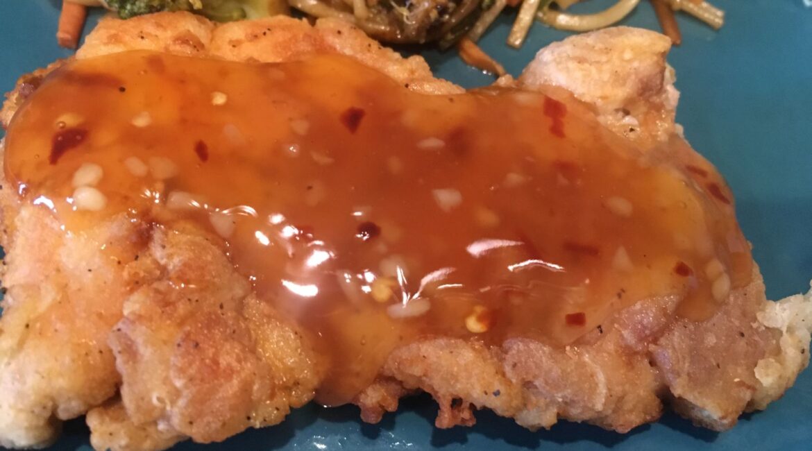Mandarin Chicken with sweet chili sauce