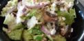 marinated mushroom and spinach salad